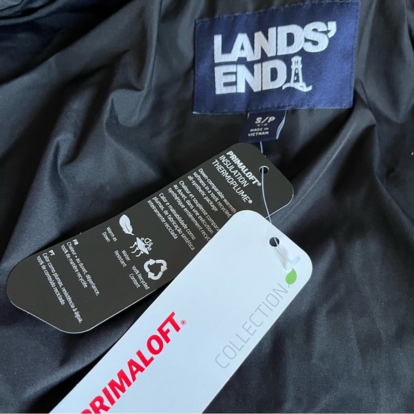 LandaEnd magenta zip up puffer quilted jacket - Picture 8 of 10